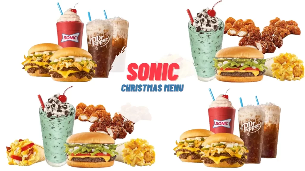 Sonic Christmas Menu